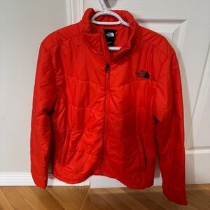 The North Face Orange Puffer Jacket